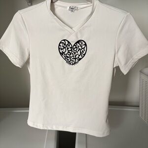 90’s-00’s Heart Baby Tee